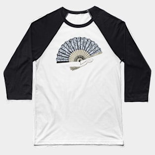 Victorian Fan Illustration Baseball T-Shirt